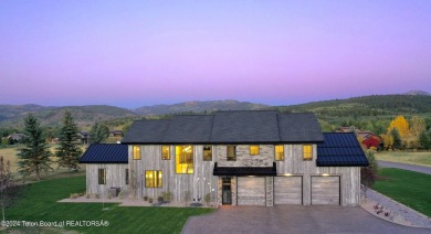 The stunning architecture of this newly constructed ultimate on Teton Springs Resort and Club in Idaho - for sale on GolfHomes.com, golf home, golf lot