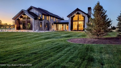 The stunning architecture of this newly constructed ultimate on Teton Springs Resort and Club in Idaho - for sale on GolfHomes.com, golf home, golf lot