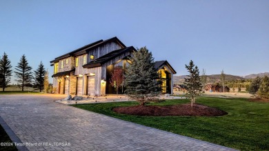 The stunning architecture of this newly constructed ultimate on Teton Springs Resort and Club in Idaho - for sale on GolfHomes.com, golf home, golf lot