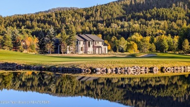 The stunning architecture of this newly constructed ultimate on Teton Springs Resort and Club in Idaho - for sale on GolfHomes.com, golf home, golf lot