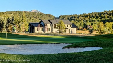 The stunning architecture of this newly constructed ultimate on Teton Springs Resort and Club in Idaho - for sale on GolfHomes.com, golf home, golf lot