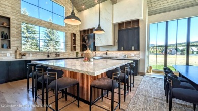 The stunning architecture of this newly constructed ultimate on Teton Springs Resort and Club in Idaho - for sale on GolfHomes.com, golf home, golf lot