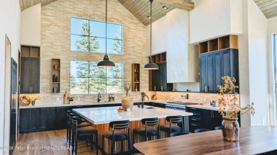 The stunning architecture of this newly constructed ultimate on Teton Springs Resort and Club in Idaho - for sale on GolfHomes.com, golf home, golf lot