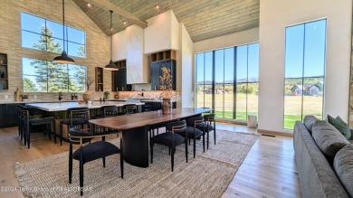 The stunning architecture of this newly constructed ultimate on Teton Springs Resort and Club in Idaho - for sale on GolfHomes.com, golf home, golf lot