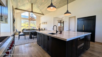 The stunning architecture of this newly constructed ultimate on Teton Springs Resort and Club in Idaho - for sale on GolfHomes.com, golf home, golf lot