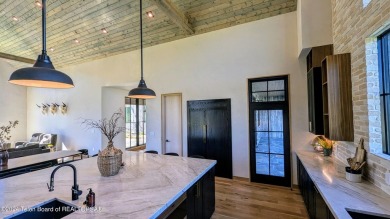 The stunning architecture of this newly constructed ultimate on Teton Springs Resort and Club in Idaho - for sale on GolfHomes.com, golf home, golf lot