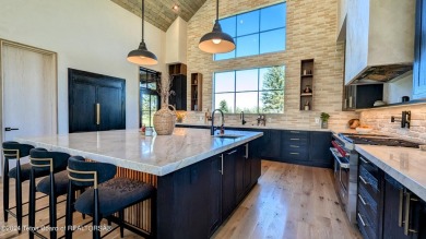 The stunning architecture of this newly constructed ultimate on Teton Springs Resort and Club in Idaho - for sale on GolfHomes.com, golf home, golf lot