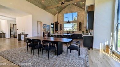 The stunning architecture of this newly constructed ultimate on Teton Springs Resort and Club in Idaho - for sale on GolfHomes.com, golf home, golf lot