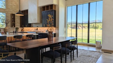 The stunning architecture of this newly constructed ultimate on Teton Springs Resort and Club in Idaho - for sale on GolfHomes.com, golf home, golf lot