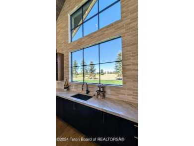 The stunning architecture of this newly constructed ultimate on Teton Springs Resort and Club in Idaho - for sale on GolfHomes.com, golf home, golf lot