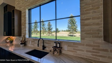 The stunning architecture of this newly constructed ultimate on Teton Springs Resort and Club in Idaho - for sale on GolfHomes.com, golf home, golf lot