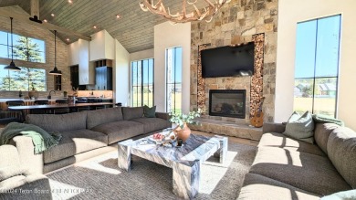 The stunning architecture of this newly constructed ultimate on Teton Springs Resort and Club in Idaho - for sale on GolfHomes.com, golf home, golf lot