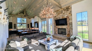 The stunning architecture of this newly constructed ultimate on Teton Springs Resort and Club in Idaho - for sale on GolfHomes.com, golf home, golf lot