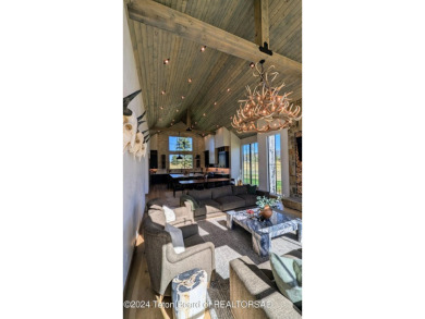 The stunning architecture of this newly constructed ultimate on Teton Springs Resort and Club in Idaho - for sale on GolfHomes.com, golf home, golf lot