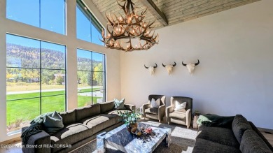 The stunning architecture of this newly constructed ultimate on Teton Springs Resort and Club in Idaho - for sale on GolfHomes.com, golf home, golf lot