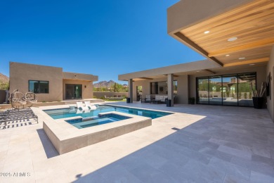 This newly constructed home combines Southwestern contemporary on Desert Highlands Golf Club in Arizona - for sale on GolfHomes.com, golf home, golf lot