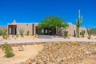 This newly constructed home combines Southwestern contemporary on Desert Highlands Golf Club in Arizona - for sale on GolfHomes.com, golf home, golf lot