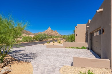 This newly constructed home combines Southwestern contemporary on Desert Highlands Golf Club in Arizona - for sale on GolfHomes.com, golf home, golf lot