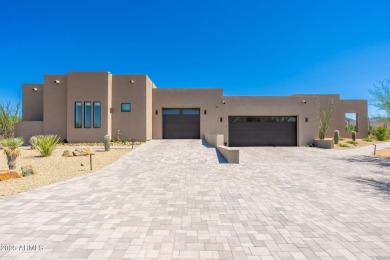 This newly constructed home combines Southwestern contemporary on Desert Highlands Golf Club in Arizona - for sale on GolfHomes.com, golf home, golf lot