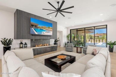 This newly constructed home combines Southwestern contemporary on Desert Highlands Golf Club in Arizona - for sale on GolfHomes.com, golf home, golf lot