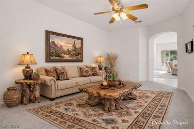 Beautiful 2 bedroom, 2 bath home located directly on the golf on Mojave Resort Golf Club in Nevada - for sale on GolfHomes.com, golf home, golf lot