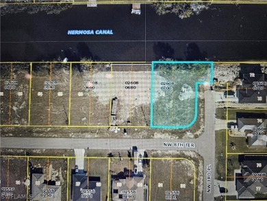 Oversized waterfront lot with view of 120' wide canal. Canal has on Burnt Store Golf Club in Florida - for sale on GolfHomes.com, golf home, golf lot