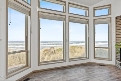 Nestled on the dramatic Salishan Spit this  oceanfront home on Salishan Spa and Golf Resort in Oregon - for sale on GolfHomes.com, golf home, golf lot