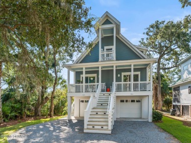 Charming raised beach house built in 2022 is the perfect 2nd on Ocean Creek Golf Course in South Carolina - for sale on GolfHomes.com, golf home, golf lot