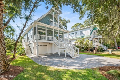 Charming raised beach house built in 2022 is the perfect 2nd on Ocean Creek Golf Course in South Carolina - for sale on GolfHomes.com, golf home, golf lot