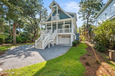 Charming raised beach house built in 2022 is the perfect 2nd on Ocean Creek Golf Course in South Carolina - for sale on GolfHomes.com, golf home, golf lot