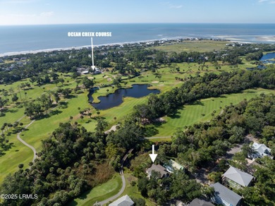 Charming raised beach house built in 2022 is the perfect 2nd on Ocean Creek Golf Course in South Carolina - for sale on GolfHomes.com, golf home, golf lot