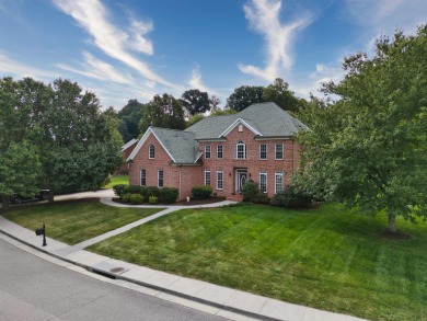This Stately, all brick colonial is situated on over 1/2 acre on Pete Dye River Course of Virginia Tech in Virginia - for sale on GolfHomes.com, golf home, golf lot