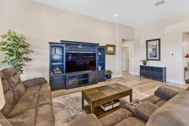 Stunning BETTER THAN NEW! 2024 Alora model home with 2,078 sq ft on Saddlebrooke Ranch Golf Club in Arizona - for sale on GolfHomes.com, golf home, golf lot
