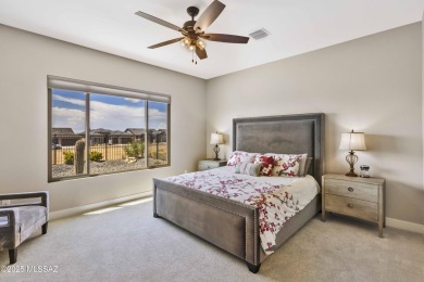 Stunning BETTER THAN NEW! 2024 Alora model home with 2,078 sq ft on Saddlebrooke Ranch Golf Club in Arizona - for sale on GolfHomes.com, golf home, golf lot