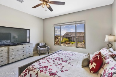 Stunning BETTER THAN NEW! 2024 Alora model home with 2,078 sq ft on Saddlebrooke Ranch Golf Club in Arizona - for sale on GolfHomes.com, golf home, golf lot