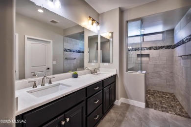 Stunning BETTER THAN NEW! 2024 Alora model home with 2,078 sq ft on Saddlebrooke Ranch Golf Club in Arizona - for sale on GolfHomes.com, golf home, golf lot