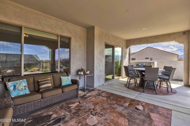 Stunning BETTER THAN NEW! 2024 Alora model home with 2,078 sq ft on Saddlebrooke Ranch Golf Club in Arizona - for sale on GolfHomes.com, golf home, golf lot