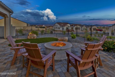 Stunning BETTER THAN NEW! 2024 Alora model home with 2,078 sq ft on Saddlebrooke Ranch Golf Club in Arizona - for sale on GolfHomes.com, golf home, golf lot