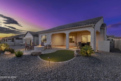 Stunning BETTER THAN NEW! 2024 Alora model home with 2,078 sq ft on Saddlebrooke Ranch Golf Club in Arizona - for sale on GolfHomes.com, golf home, golf lot