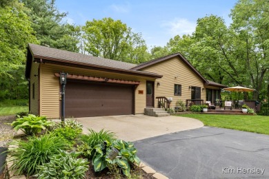 Welcome to your private oasis! This stunning 5-bedroom, 3.5-bath on Stonehenge Golf Club in Michigan - for sale on GolfHomes.com, golf home, golf lot