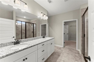 Built in 2022, this beautifully maintained home in the on The Highlands Course at Lake Arrowhead in Georgia - for sale on GolfHomes.com, golf home, golf lot