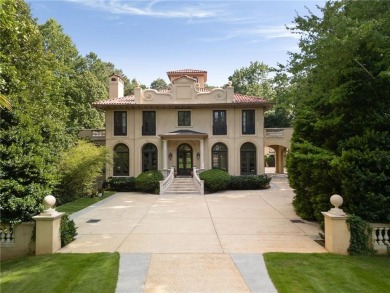 Stunning European-style home on over 1.7 acres of gated, fully on Bobby Jones Golf Club in Georgia - for sale on GolfHomes.com, golf home, golf lot