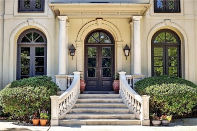 Stunning European-style home on over 1.7 acres of gated, fully on Bobby Jones Golf Club in Georgia - for sale on GolfHomes.com, golf home, golf lot