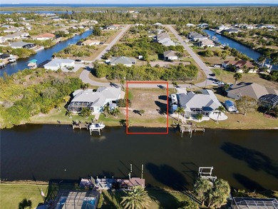 WATERFRONT CLEARED LOT | ONE BRIDGE TO OPEN WATER | 80' OF WATER on Rotonda Golf and Country Club - Long Marsh  in Florida - for sale on GolfHomes.com, golf home, golf lot