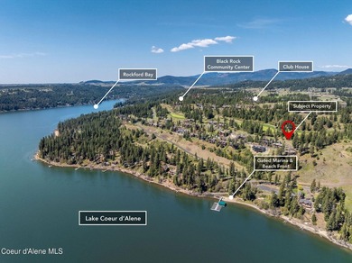 12th Fairway Black Rock lot with nice Lake CDA Views! Fabulous on The Golf Club at Black Rock in Idaho - for sale on GolfHomes.com, golf home, golf lot
