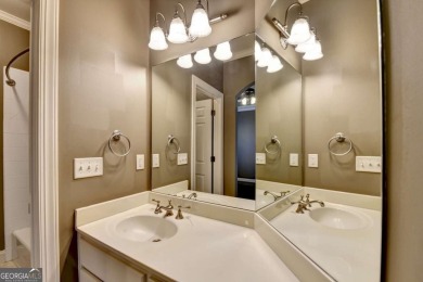 Stunning 5 bed/5.5 bath MASTER-ON-MAIN, 4-side BRICK home with on Laurel Springs Golf Club in Georgia - for sale on GolfHomes.com, golf home, golf lot