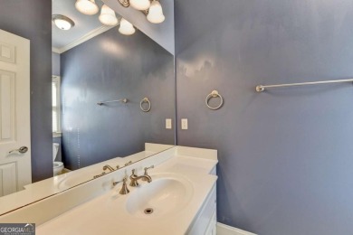Stunning 5 bed/5.5 bath MASTER-ON-MAIN, 4-side BRICK home with on Laurel Springs Golf Club in Georgia - for sale on GolfHomes.com, golf home, golf lot