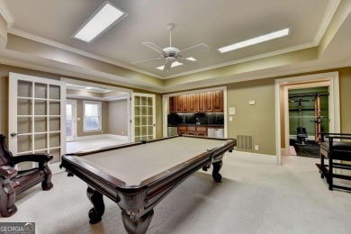 Stunning 5 bed/5.5 bath MASTER-ON-MAIN, 4-side BRICK home with on Laurel Springs Golf Club in Georgia - for sale on GolfHomes.com, golf home, golf lot