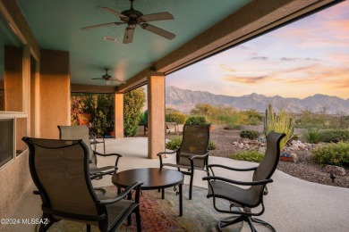 This stunning desert home with separate casita plus a den on Saddlebrooke Golf Course in Arizona - for sale on GolfHomes.com, golf home, golf lot