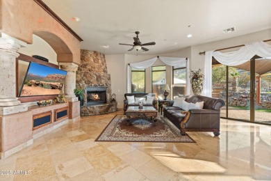 Tuscan charm meets desert living in this stunning 4 bed, 4.5 on Estrella Mountain Ranch Golf Course in Arizona - for sale on GolfHomes.com, golf home, golf lot